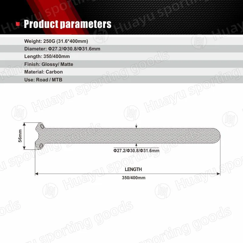 Corrida rosto próximo 3k acabamento leve estrada ciclismo selim de carbono mtb espigão 27.2/30.8/31.6mmx35 0/400mm