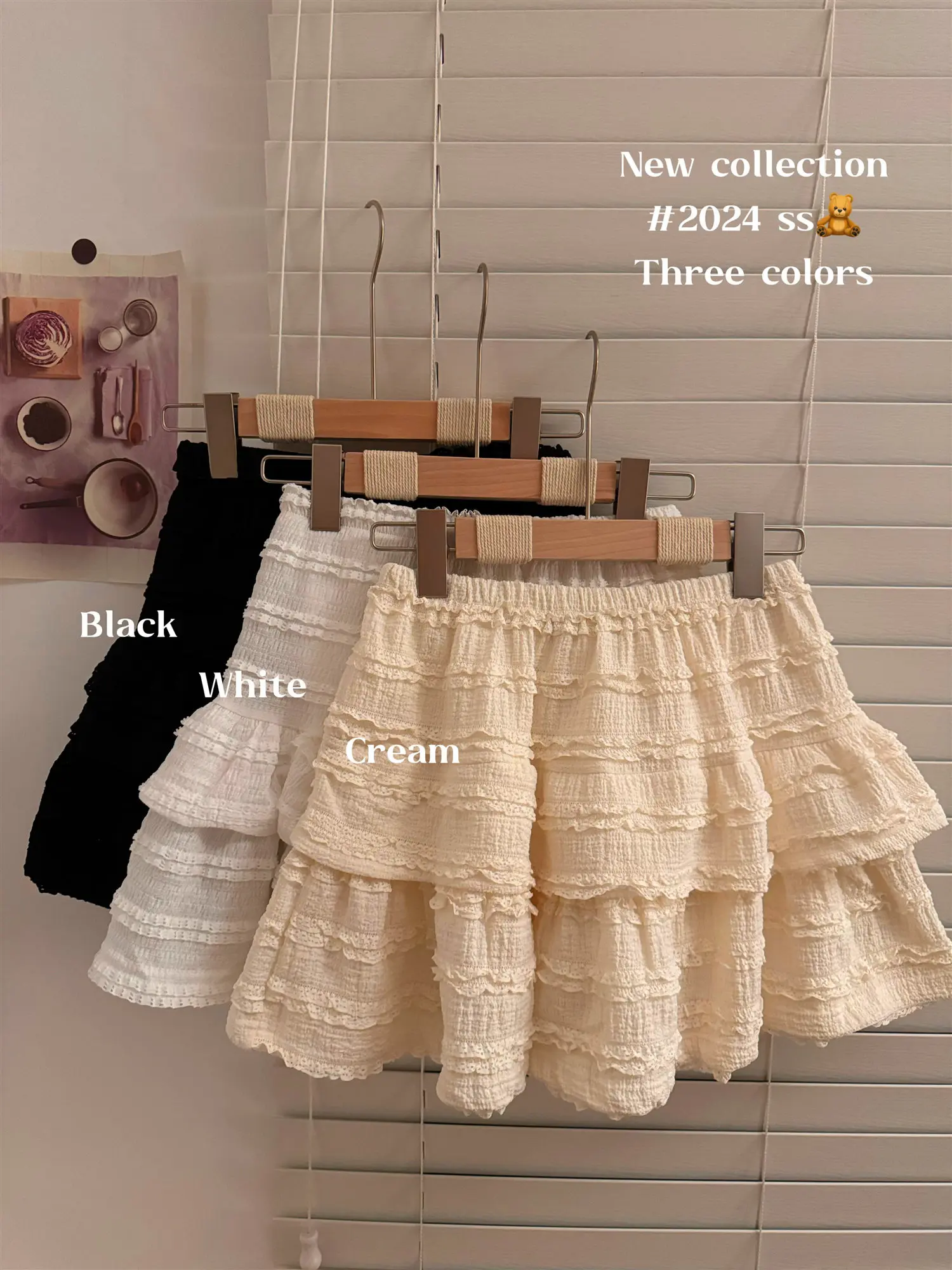 Sweet Pure Desire Lace Trim Cake Half Skirt Women's Summer  Short Skirt High Waist A-Line Style Baking Cake Skirt