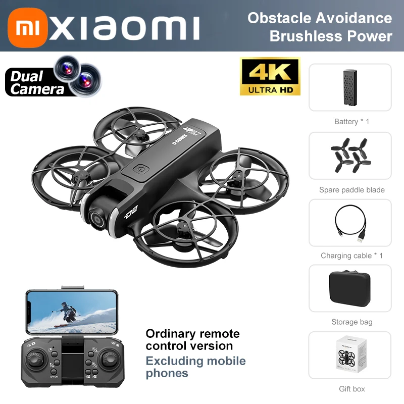 Xiaomi D2 Drone 8K Aerial HD Intelligente Obstakelvermijdende Drone met Groter Scherm Afstandsbediening Opvouwbare Borstelloze Motor GPS Drone