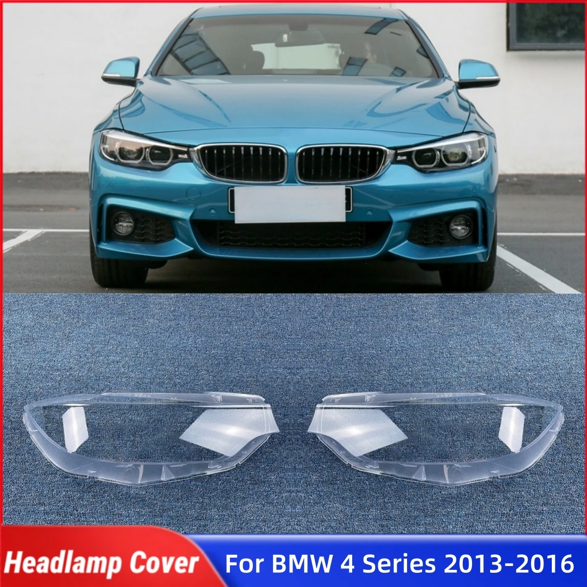 

Для BMW 4 серии M4 F32 F33 F36 F82 2013 2014 2015 2016 Автомобильная крышка объектива передней фары, стеклянная крышка лампы