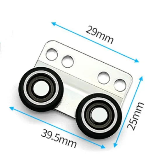 

1pc Smooth /Silent Wardrobe Sliding Door pulley with Reset Function Wear Corrosion-resistant High Load-bearing Wheel