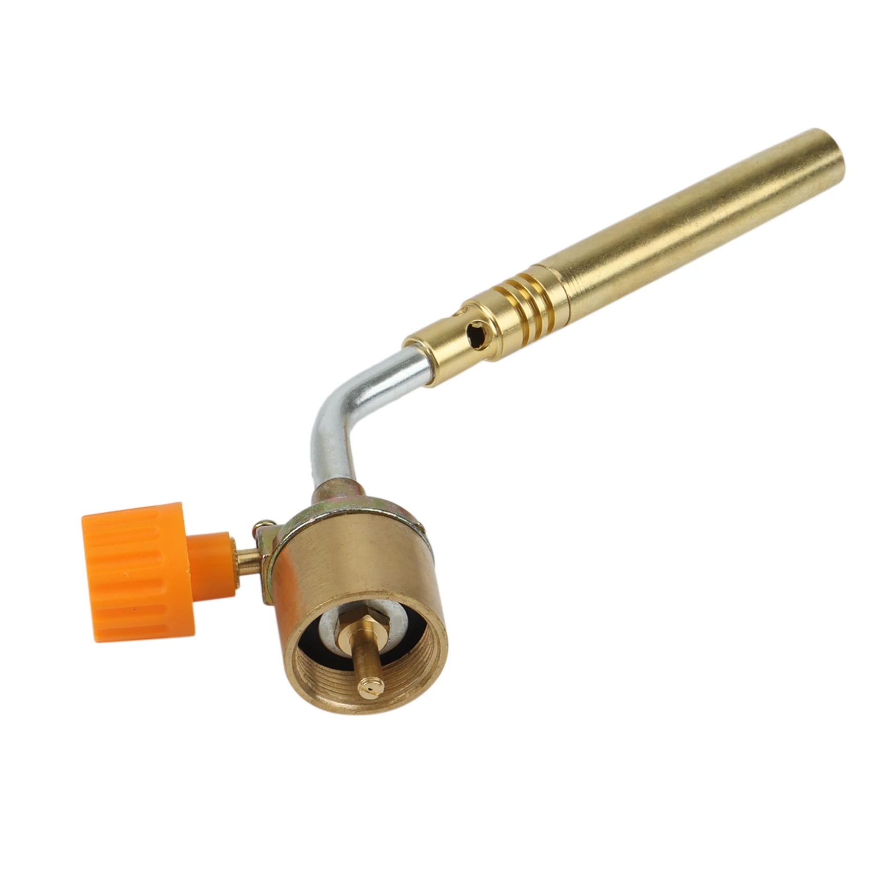 AS60-Brass MAPP, Propane Gas Torch, Automatic Ignition Trigger, Heating Welding Burner, Suitable For Camping And Welding