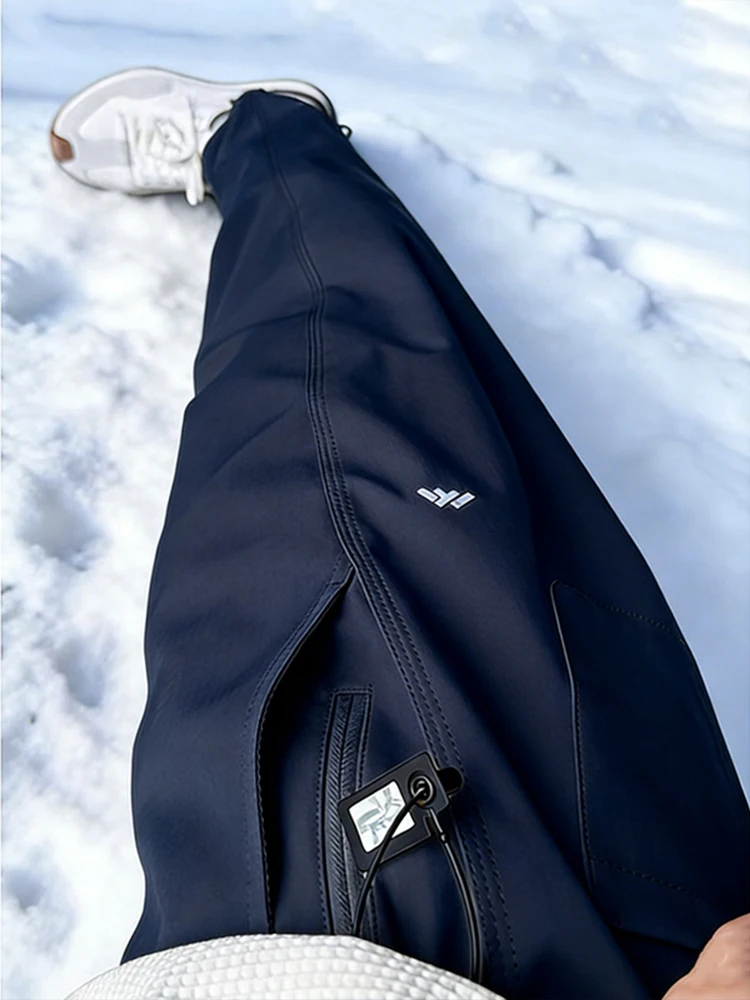 

Мужские мягкие лыжные брюки ell, осенне-зимние уличные водонепроницаемые ветрозащитные морозостойкие брюки на подкладке