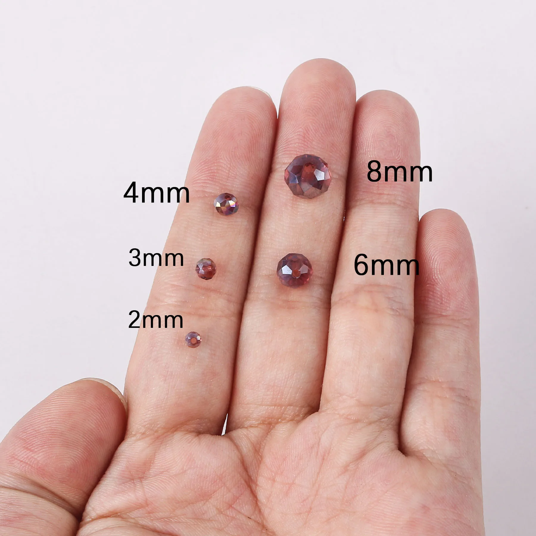 200pcs 2 3 4 6 mm Crystal Glass Seed Beads Lot for Bracelet Colorful Loose Spacer Beads Necklace Diy Jewelry Making Findings