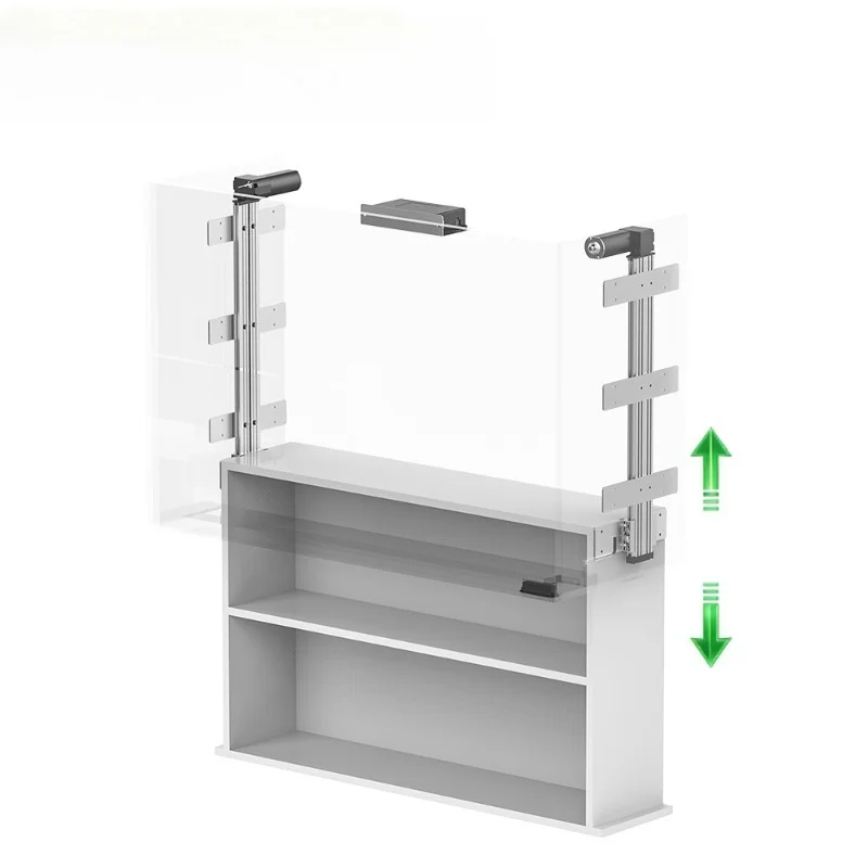 Electric kitchen lift system height adjustable countertop wall-mounted cabinet lift rack