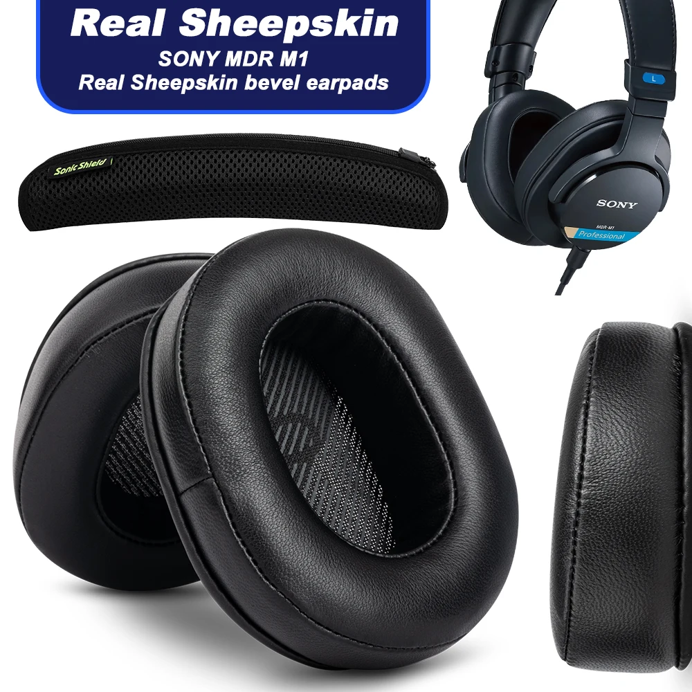 EarPads For SONY MDR M1 Sheepskin Earmuffs Headphones Memory Covers Sponge Handmade