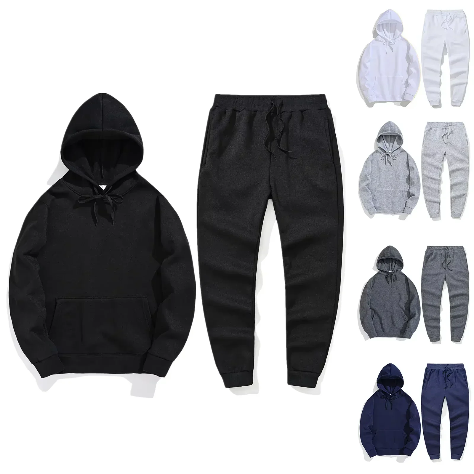 2026 Neuer Lässiger Modischer Bequemer Loser Langarm-Retro-Street-Hoodie für Erwachsene Herren Herbst Winter Weich Warm Komfortabel – Detail 2