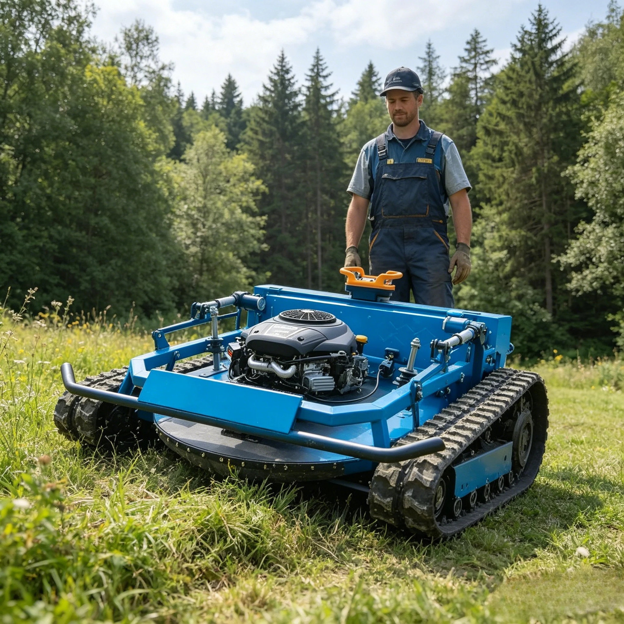 CE EPA Certified All-Terrain 4-Stroke Petrol Lawn Mower Cordless Industrial DIY Grade for Farm Use Remote Control Customized