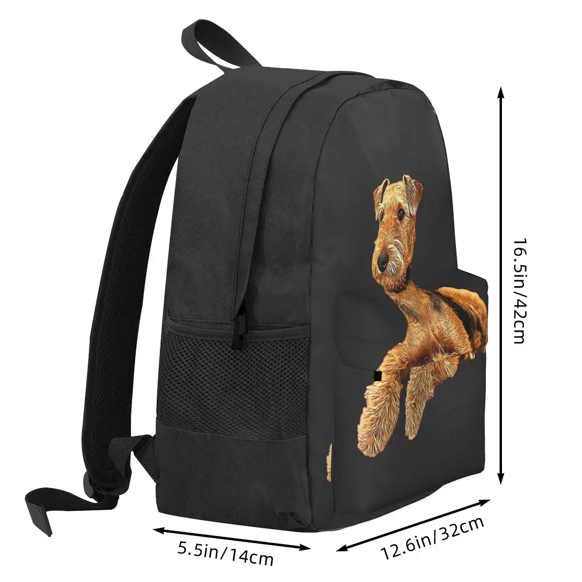 Airedale Terrier Beautiful Dog Backpack Hot Sale Daypack Large Capacity Kids BookBag School Bag Shoulder Bags for Men Women