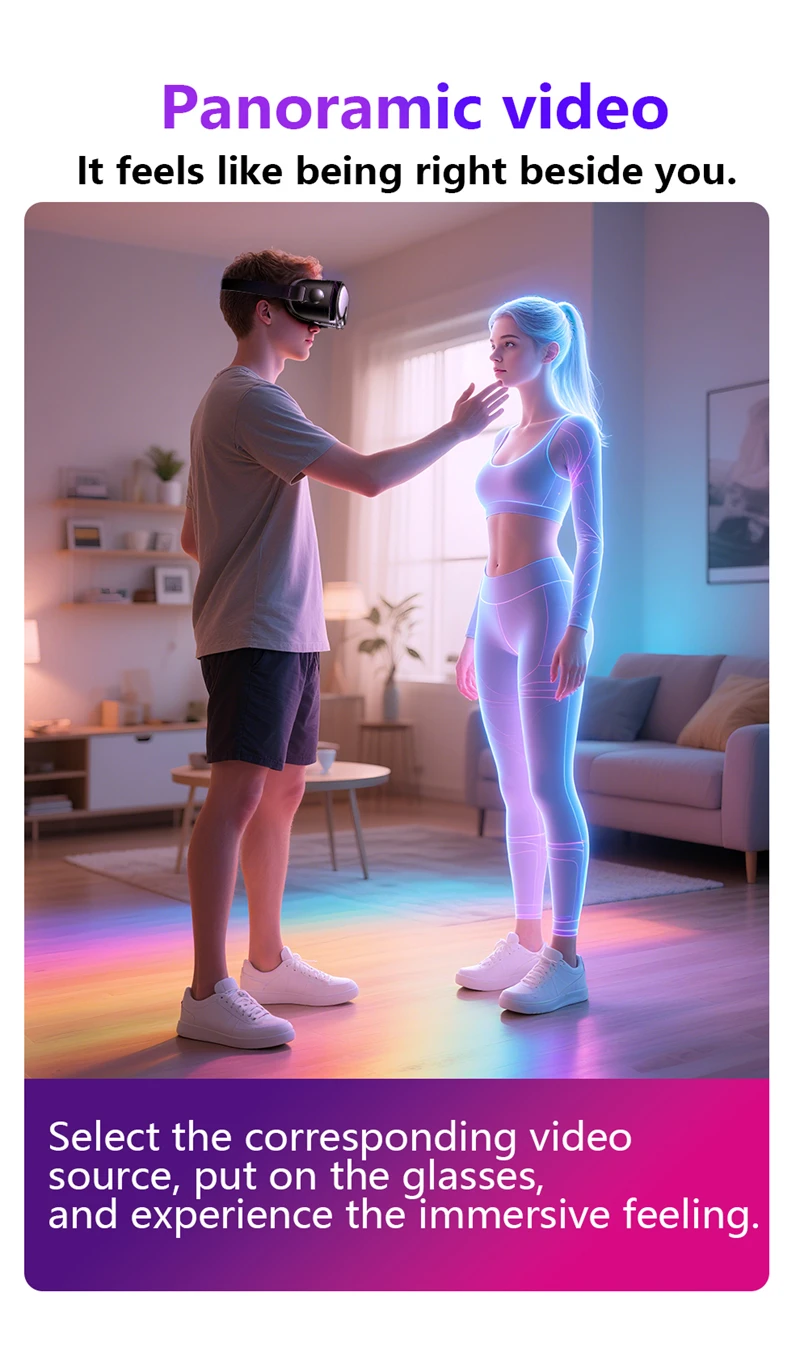 Neues VRG Q8 All-in-One VR-Headset Virtuelle Realität 3D Panorama-Gaming AR für Smartphones – Detail 15