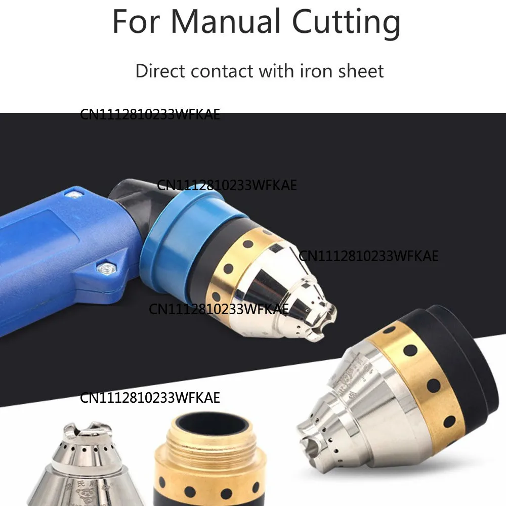 P80 Protective Cover Plasma Torch Cutting Nozzle Protection Sleeve Instead Guide Wheel Ceramic Contact Cutter Protective Cover