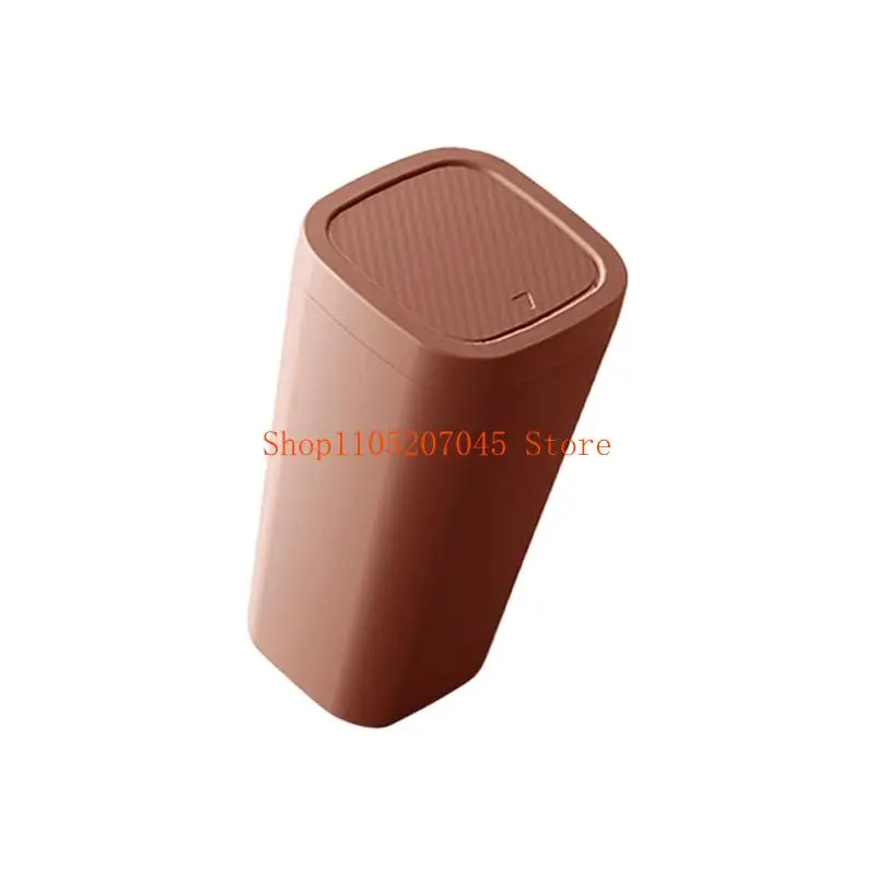 37cd ABS Construction Automotive Trash Can For Vehicle Single Hand Operation Dust Bin