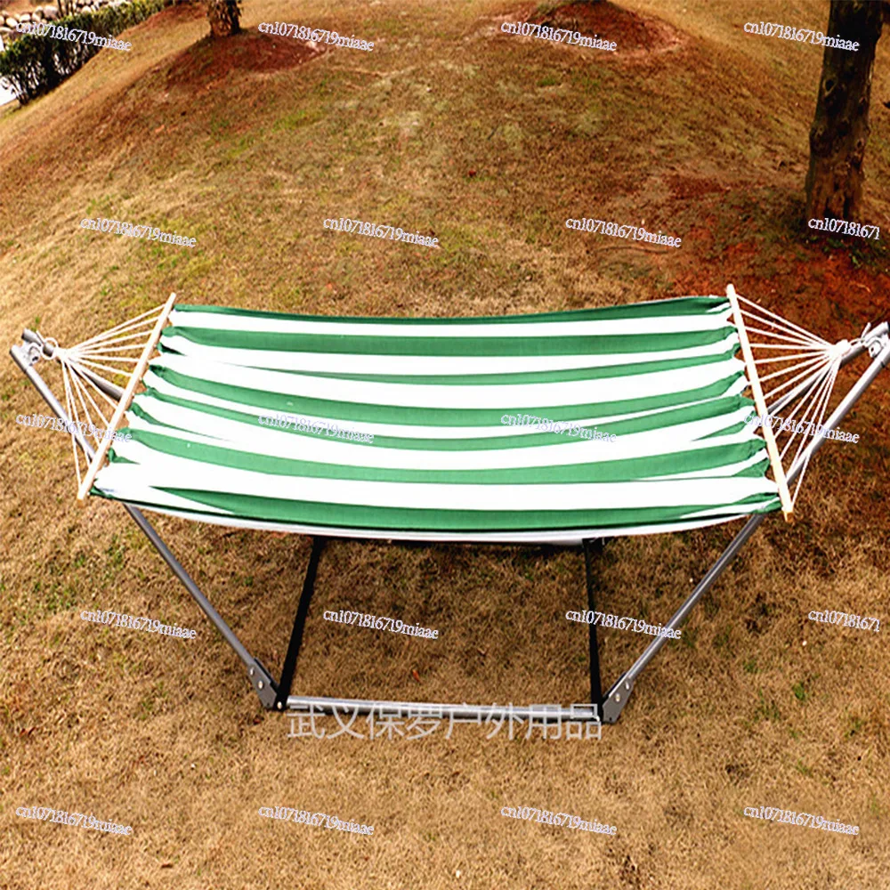Hammock special bracket, outdoor leisure camping, stainless steel hammock frame, color strip cotton bracket hammock