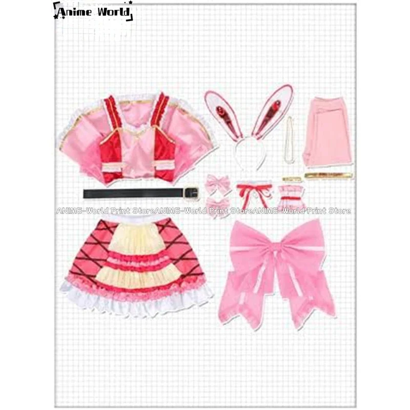 《맞춤형 사이즈》D4DJ 오무니 코스프레 카니발 할로윈 크리스마스 의상 드레스 x;3,v'6.f;9,