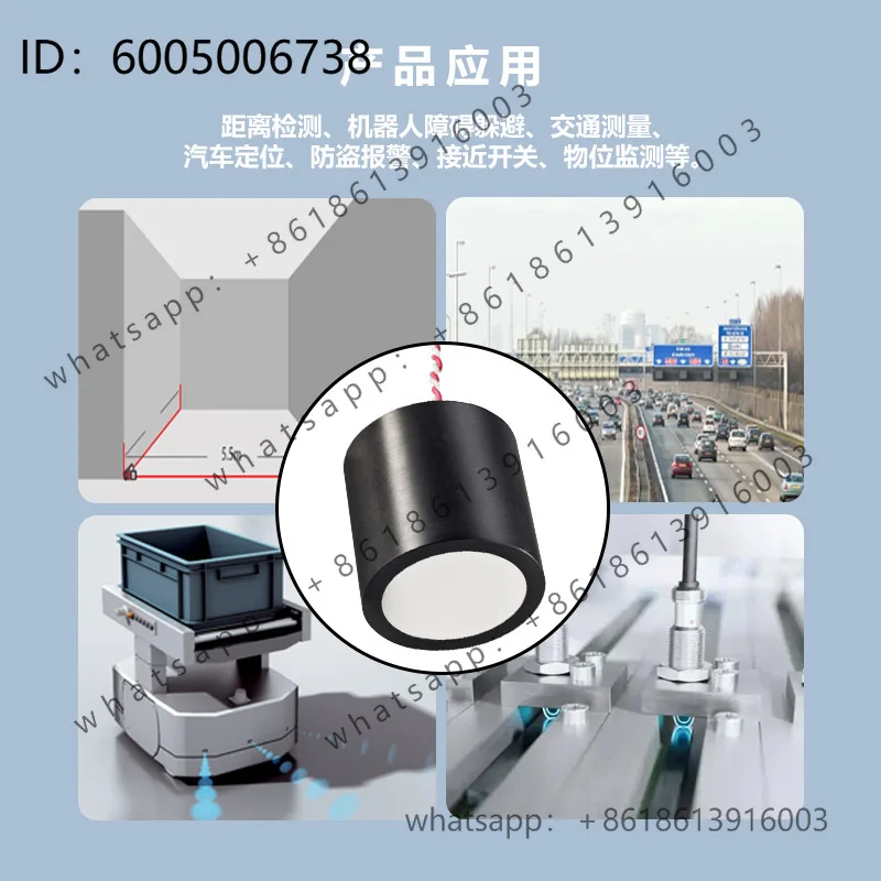 125Khz ultrasonic ranging sensor can measure 0.2-3 meters range suitable for robot ranging in the air
