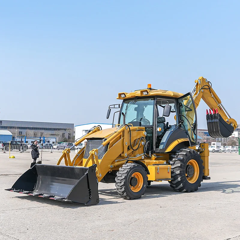 Customized Hydraulic Cheap Diesel Multifunctional Backhoe Loader For Sale
