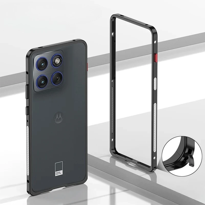 Odpinany Metalowy Futerał Ochronny Ultra-Cienki do Motorola Edge 70 60 Fusion Metalowa Ramka Odporna na Wstrząsy Osłona Bumper do MOTO X70 Air — zdjęcie produktu 5