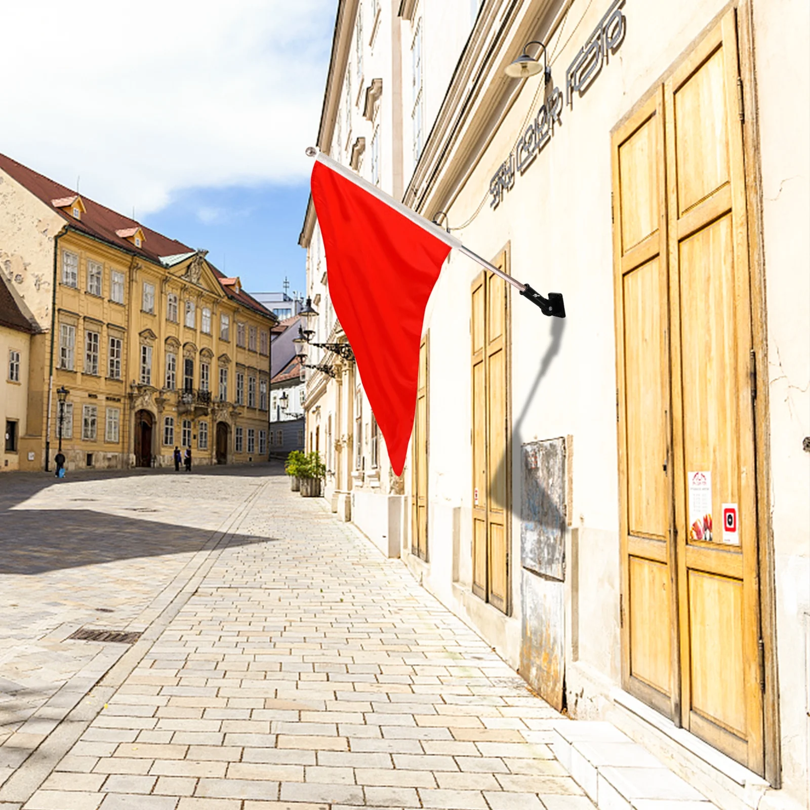 

Flagpole Bracket Adjustable Heavy Duty Aluminum Flag Pole Holder for Indoor Outdoor Wall Mount Display Pole Holder