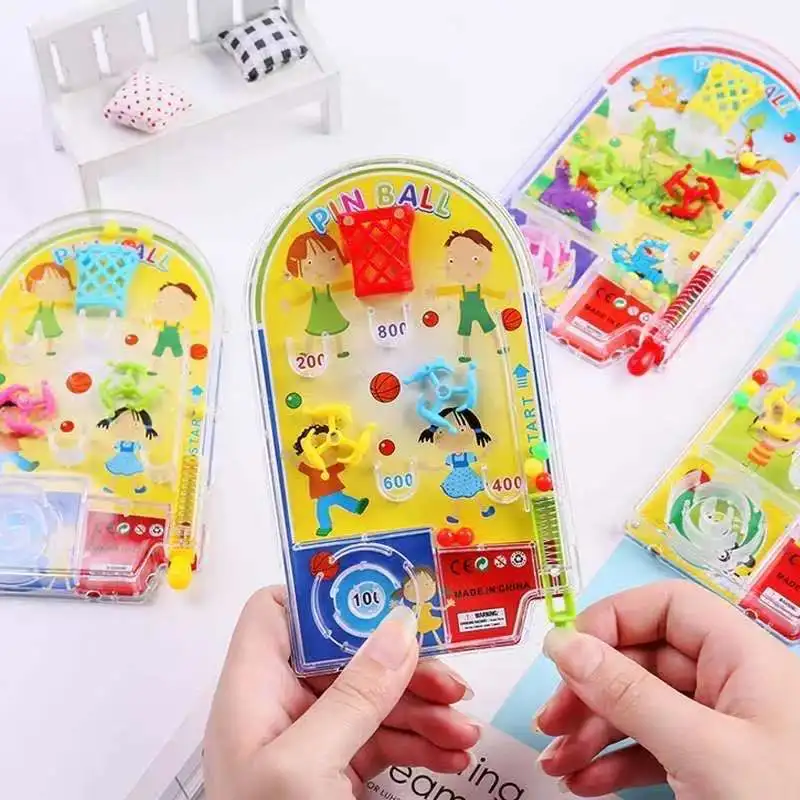 Cartoon Handheld Game Machine Toys Creative Pinball Disk Toys Handheld Walking Beads Maze Small Game Puzzle Toys Magic Maze