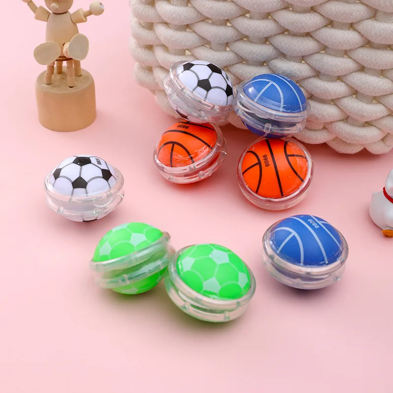 10Pc Football Basketball Patterns Yoyo Classic Toy for Kids Birthday Party Favors Pinata Filler Treasure Box Kindergarten Reward