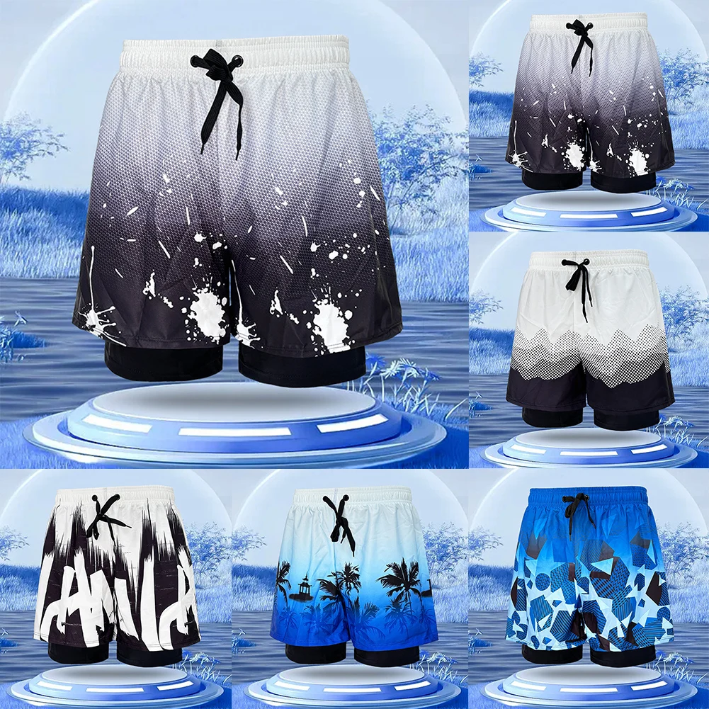Pantaloncini anti-imbarazzo Costume da bagno da uomo Vacanza al mare 15 Materiale Spandex 85 Tessuto in poliestere Nuovissima condizione