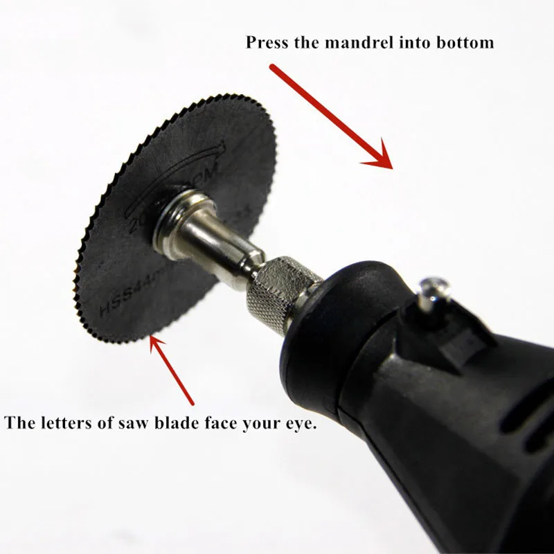 Black Saw cutters Blade Cutting Disc Extension rod HSS High Speed Steel Rotary Tool Woodworking Circular Orbital