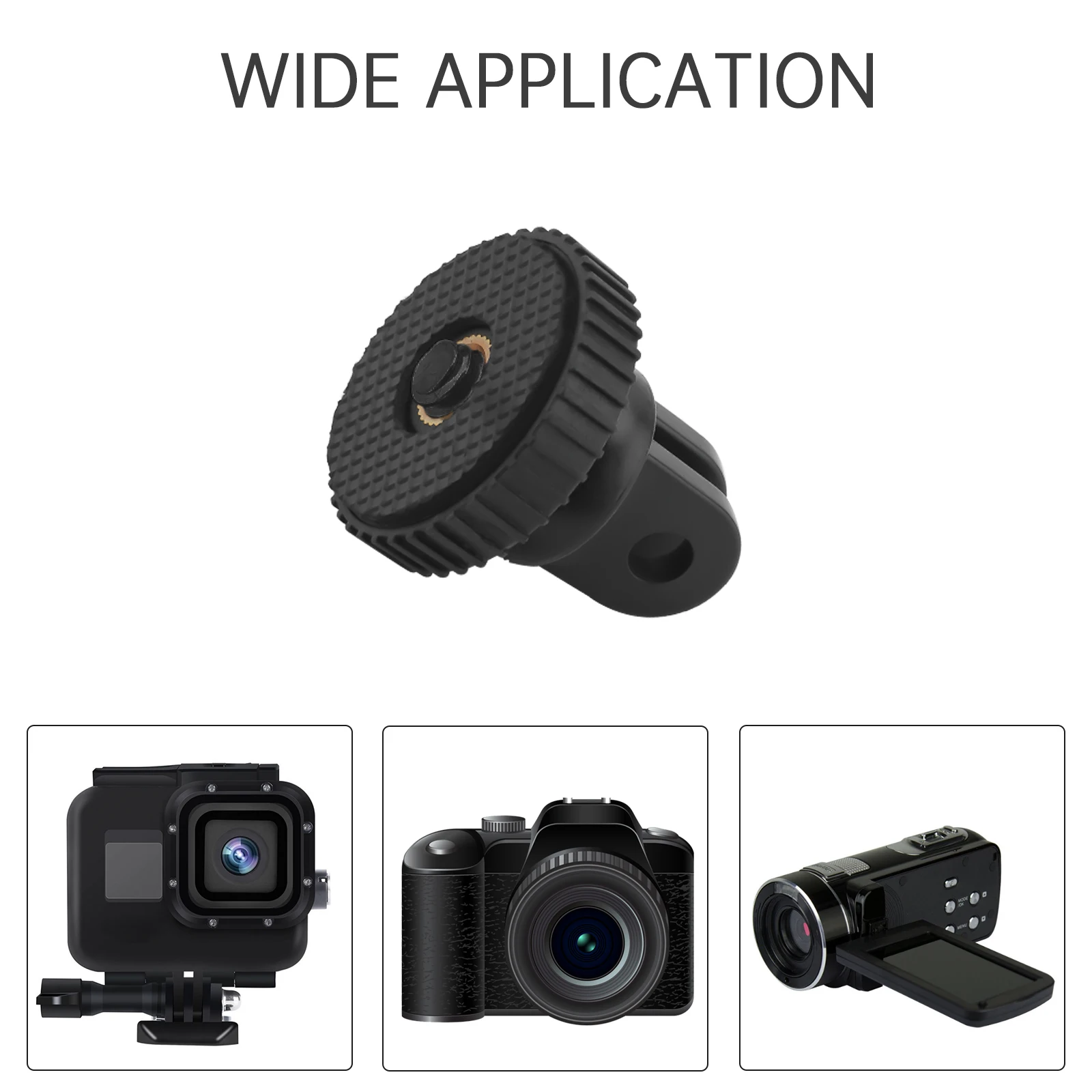 Tripod Mount Adapter 1/4 Screw Head Adapter Mount Fit for GoPro Hero 8 7 6 5 Fit for DJI Action Camera DSLR DV Accessories Kits