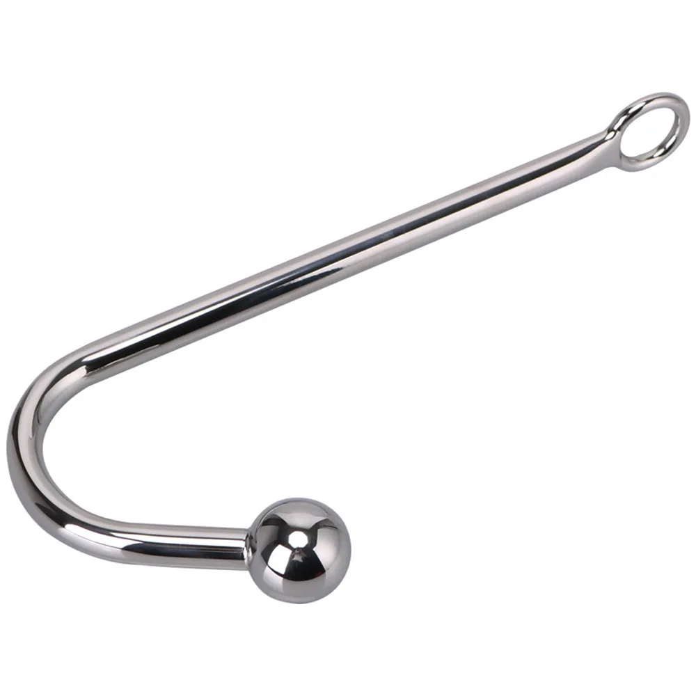 Anal Hook Metal Anal Plug With Ball Hole Butt Plug Dilator Prostate Massager Exotic Anal Plug Sex Toy For Man Male BDSM Game