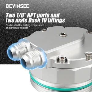 Bevinsee oil filter lid for BMW M52 m54 oil refrigerator for BMW E36 E39 E39 E61 X3 x5 Z3 Z4, replacement 11421744000 11421741000 6 Main Oil Filter Sales - №6