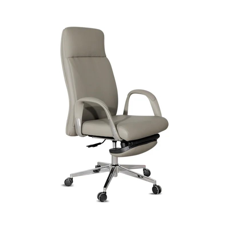 

Ergonomically adjustable rotating office chair, leather executive chair