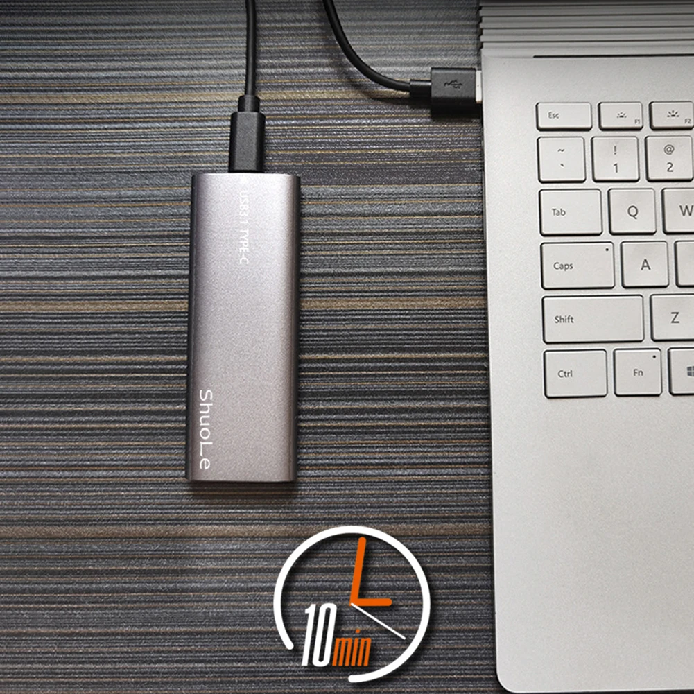 ฮาร์ดไดรฟ์ภายนอกความเร็วสูง M.2 NVMe NGFF เคส SSD ภายนอกพิมพ์ USB3.1กล่อง SSD แบบพกพา Gen2กล่องฮาร์ดดิสก์10gbps