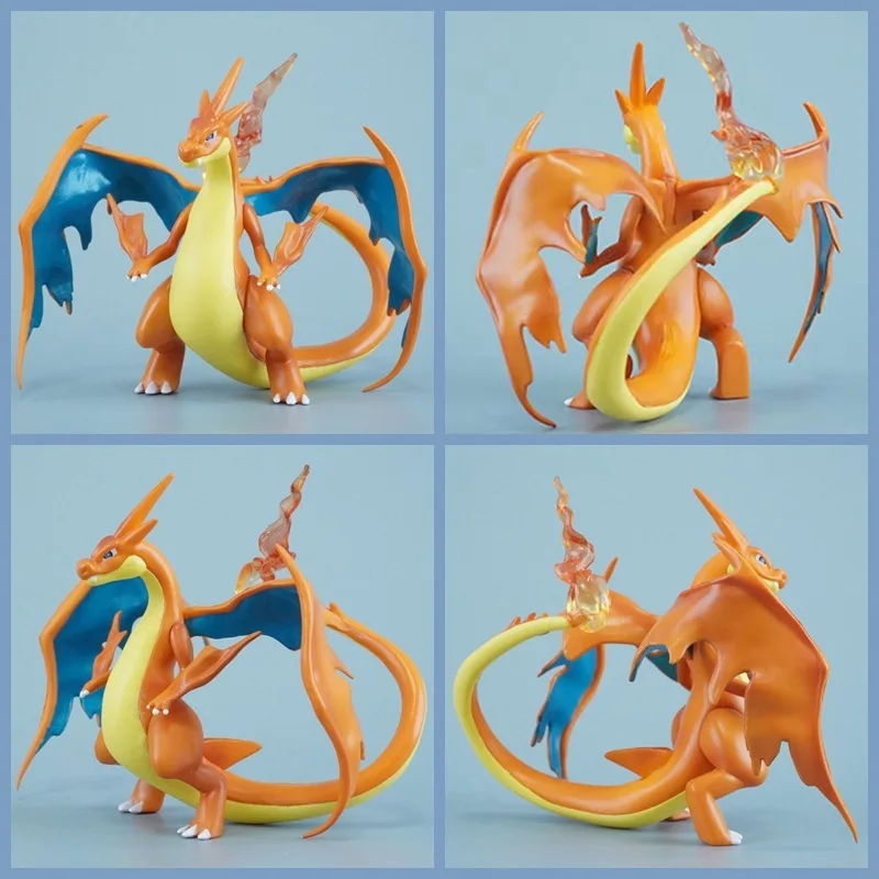 

Набор фигурок Charmander to Mega Charizard Y серии Evolution с колорационной моделью дисплея с пылающим основанием