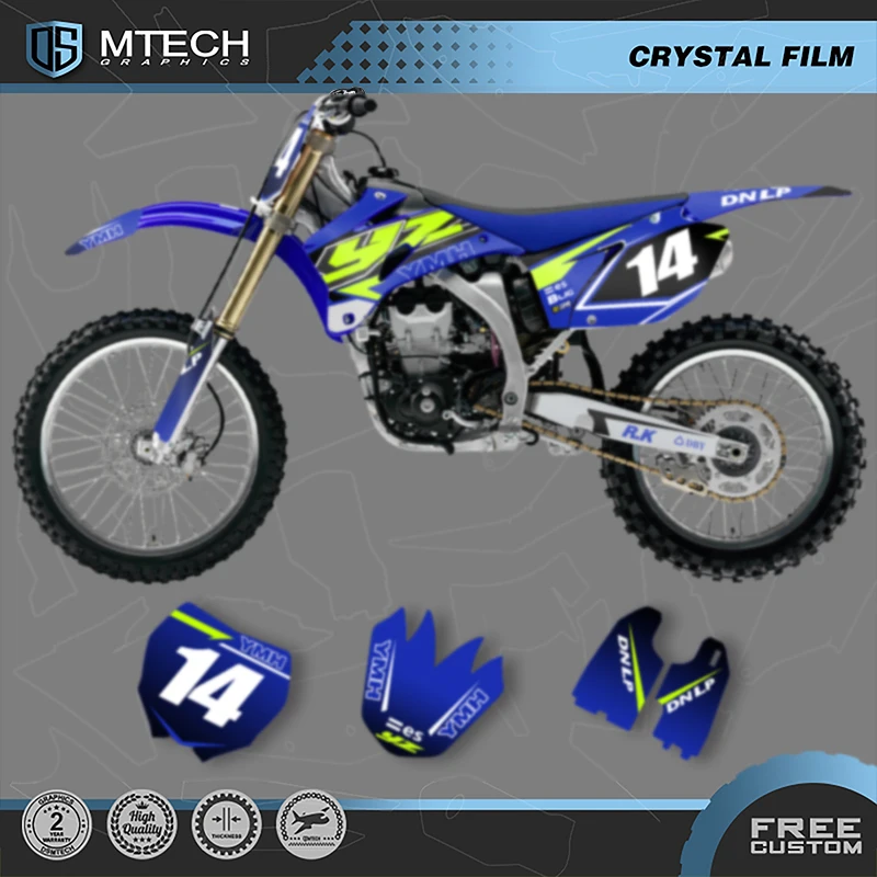 

DSMTECH Custom Team мотоциклетные графические наклейки, наборы наклеек для YAMAHA YZF250 YZF450 2006, 2007, 2008, 2009, 009