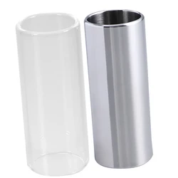 2pcs 51mm Glass Steel Guitar Slide Medium Bottleneck Slide Guitar Bass Finger Lap Bottleneck Medium Slides tools