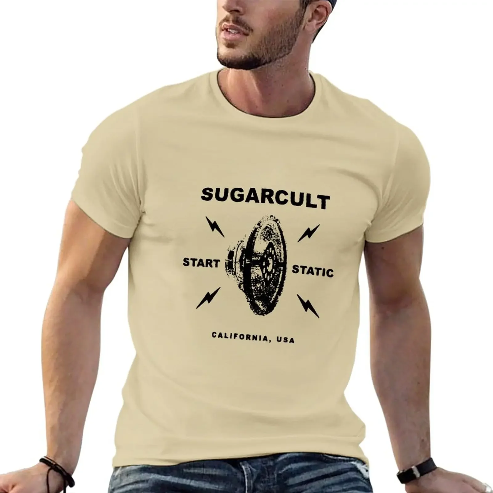 Summer clothes Oversized mens funny New SUGARCULT T-Shirt blank t shirts aesthetic clothes harajuku graphic men clothing style