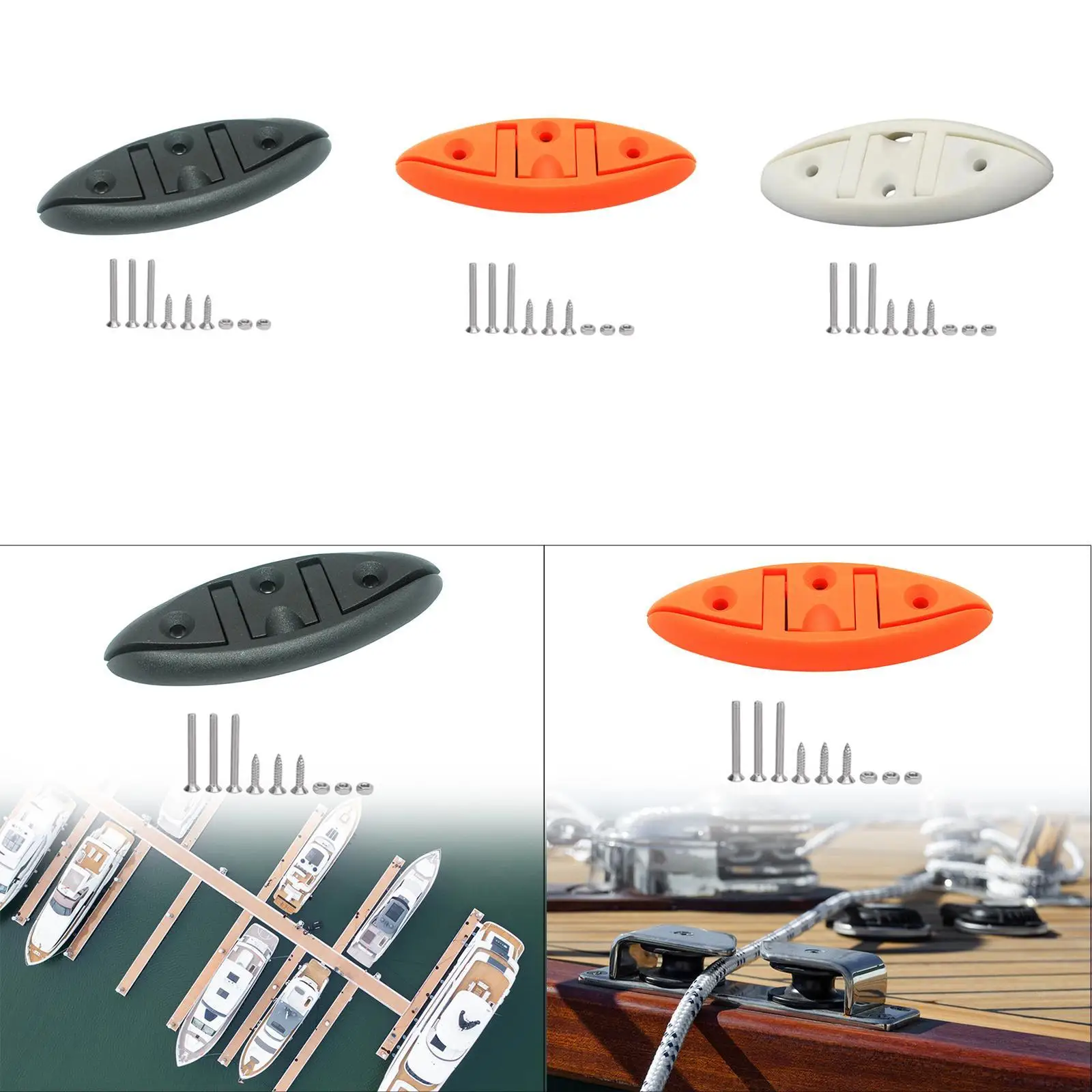 Boat Folding Cleat Easy to Install Rope Cleat for Yacht Boats Kayaks