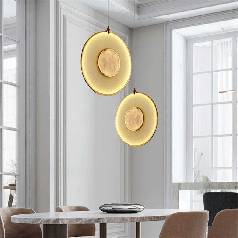 FAIRY Nordic Pendant Lamp Modern Round LED Creative Design Decoration For Living Dining Room Bedroom Light