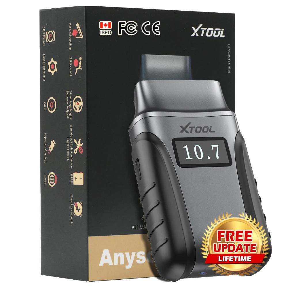 

XTOOL Anyscan A30M V2.0 OBD2 Scanner Diagnostic Tools FCA Bidirectional Test Auto VIN 23+ Resets All System Cars Diagnostic Tool