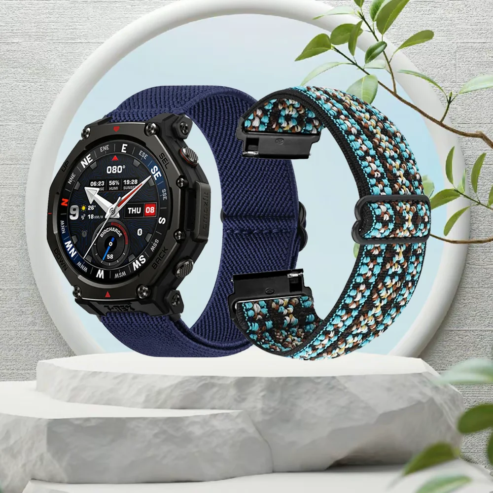 

Нейлоновый ремешок 20 мм 22 мм для Amazfit T-Rex3 Pro, 48 мм, 44 мм, удобный браслет для Samsung Galaxy Watch 7 6 5 4/Amazfit Balance 2