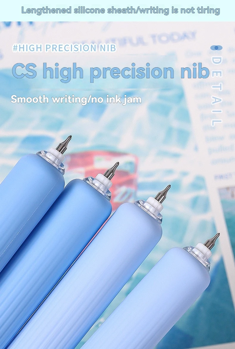 Gel-Stift mit Duft, Taschenstift mit Klickmechanismus, Hochwertiger Schnelltrocknender Marker-Stift für Studenten – Detail 6