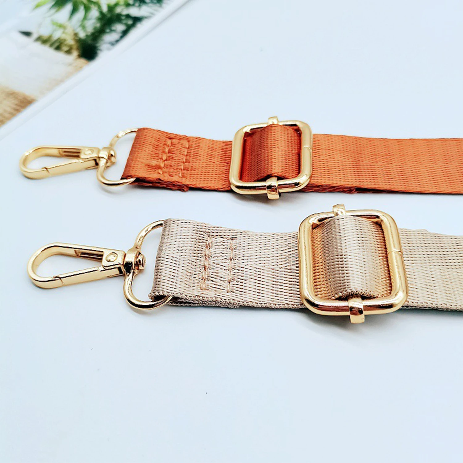 2.5 Cm Wide Adjustable Nylon Bag Strap Solid Color Shoulder Bag Strap Handbag Strap Handle Crossbody Bag Belt Bag Accessories