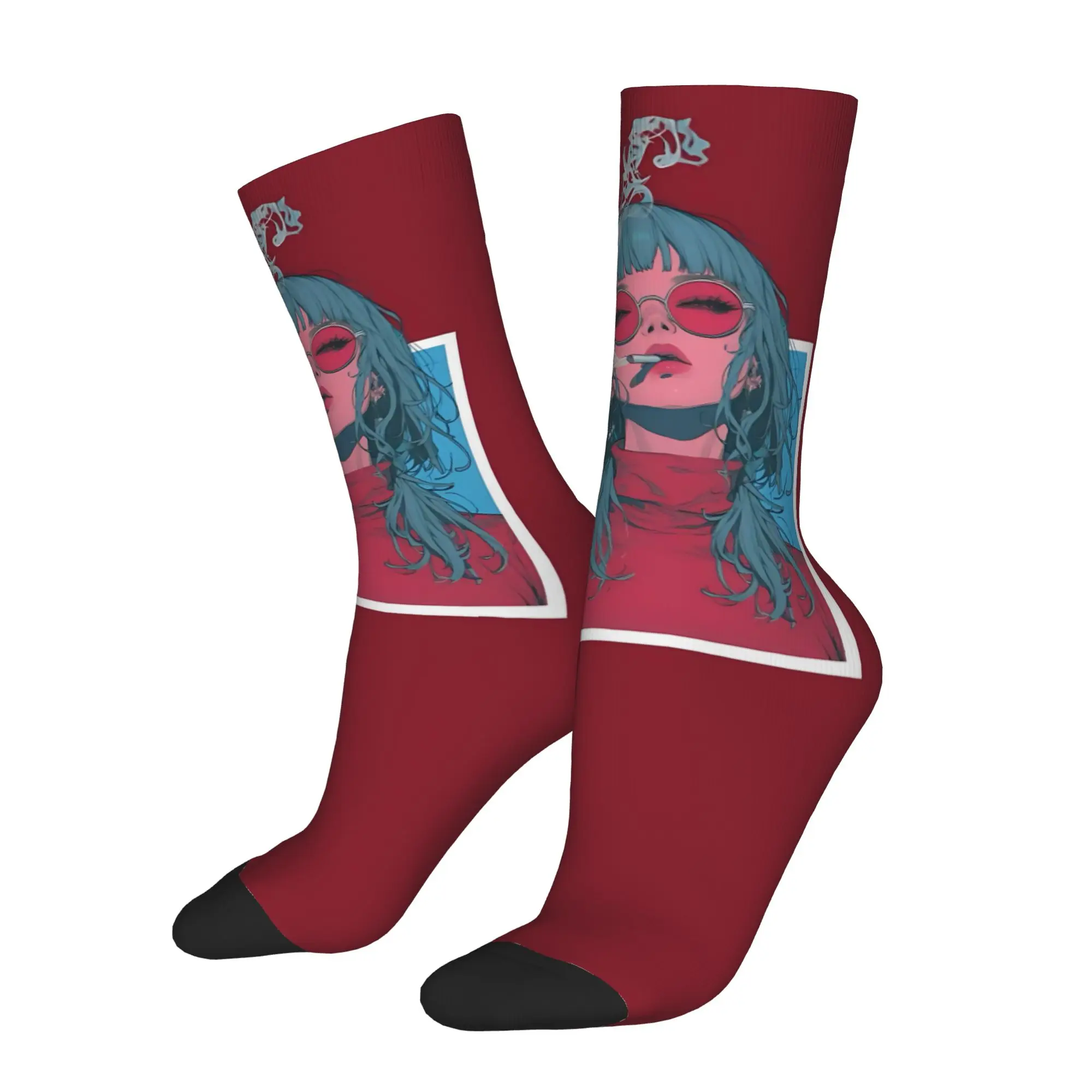 

cycling socks Cool anime character Unisex calcetines personalizados Seamless Printed customized items Crew Sock