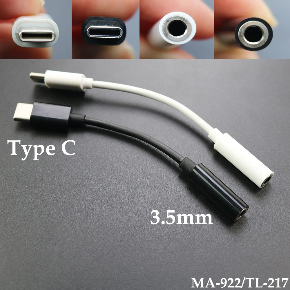 Type C 3.5 Jack Earphone for Samsung Galaxy Note 10 20 for Huawei Xiaomi USB C to 3.5mm AUX Headphones Adapter Audio Cable