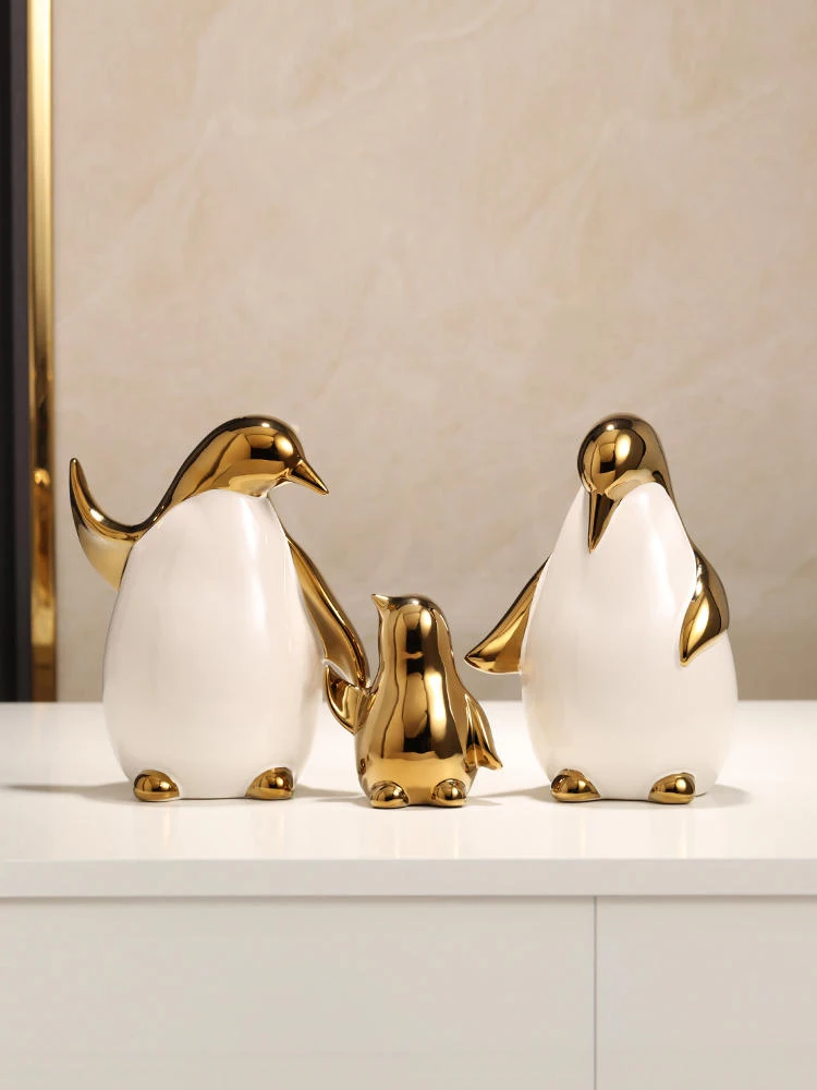 

Penguin Family Of Three Home Decor Accessories,Fairy Garden Miniatures,kawaii,Cute Room Decor,Figurine,Flat Back Resin