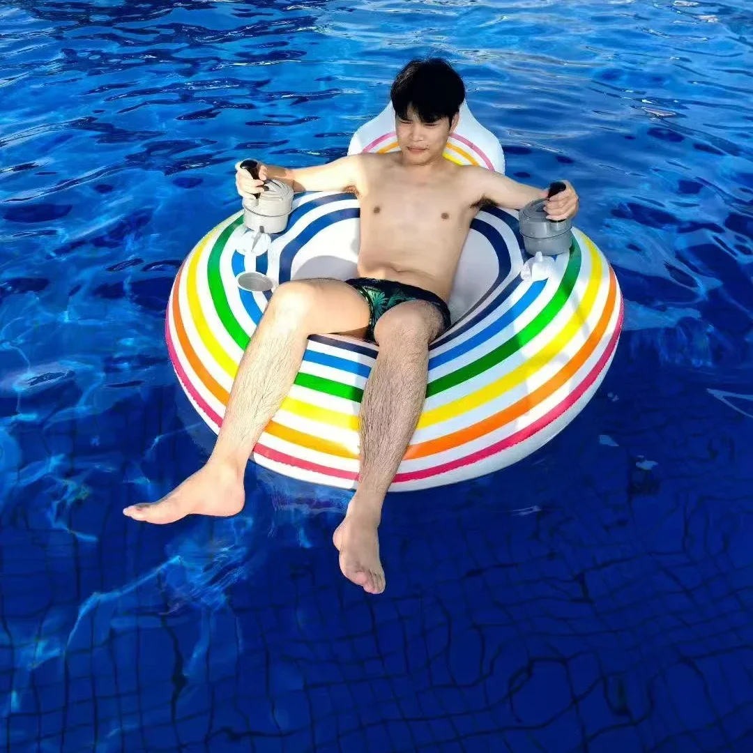 2025 hot sale Pvc Inflatable Aqua Cruise Motorized Inflatable Ride-on for Kids Inflatable Power Ride Motorboats