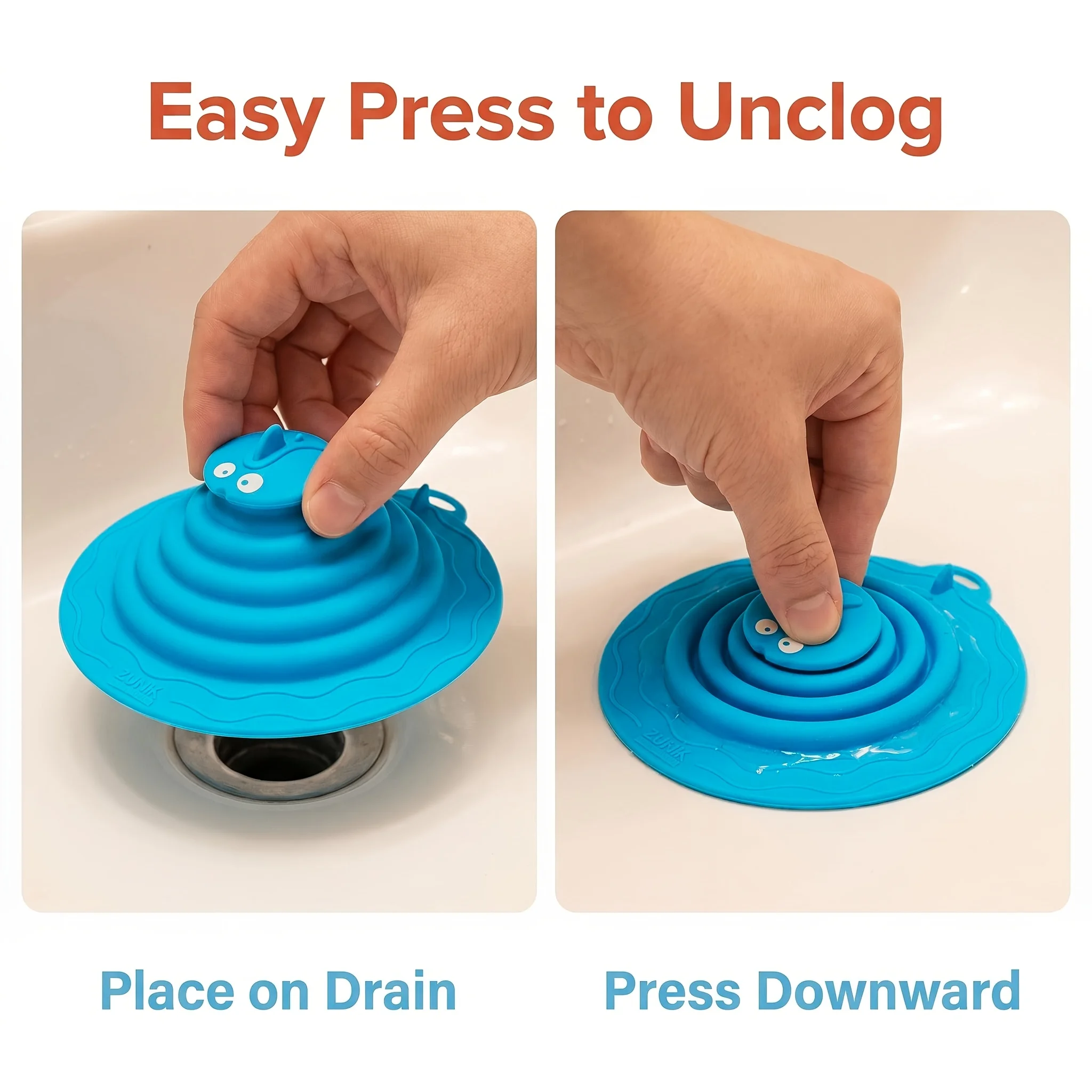 Multi-Functional Push-Down Drain Cover, Sink and Bathtub Strainer Plug, for Kitchen Sink and Bathtub Drains, Bathtub Accessories
