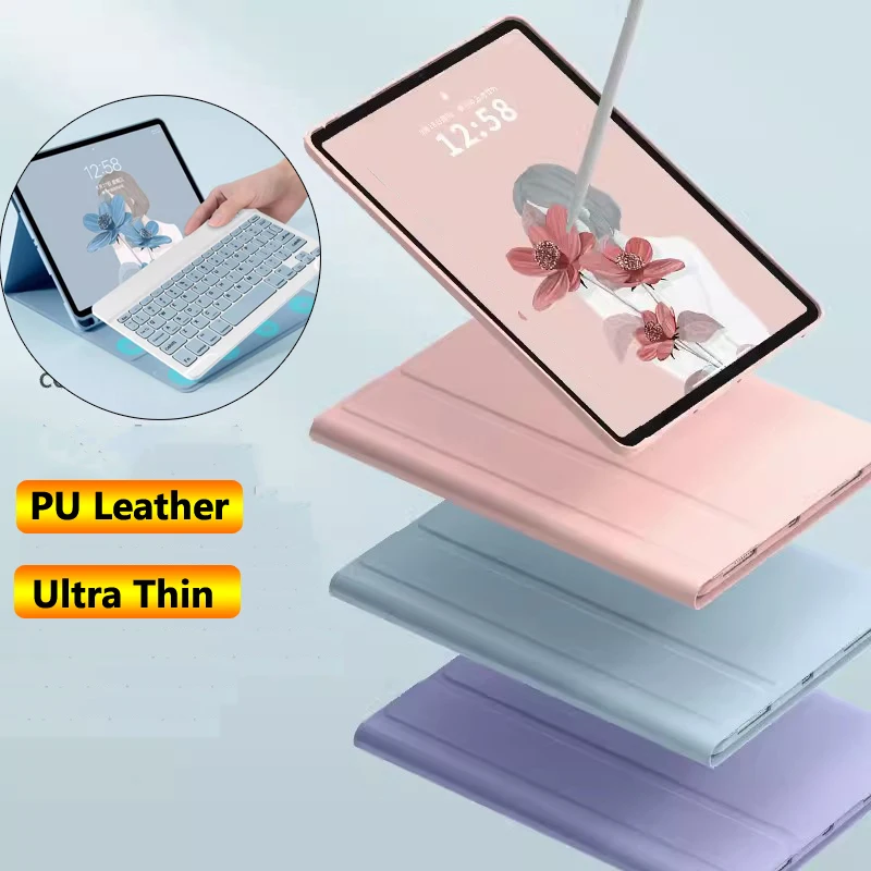 

Чехол с клавиатурой для Redmi Pad Pro 12,1 "2024 SE 11 2023 10,61 дюймов для Xiaomi Pad 6S Pro 12,4 6 Pro 11 5 11 дюймов, чехол из искусственной кожи