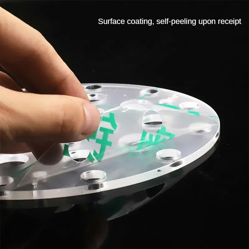 Plexiglas Pipeta Rack, Rotatable Straw Holder, Circular e Trapézio, Laboratório Pipettor Suporte, 14 Buracos, 28 Buracos