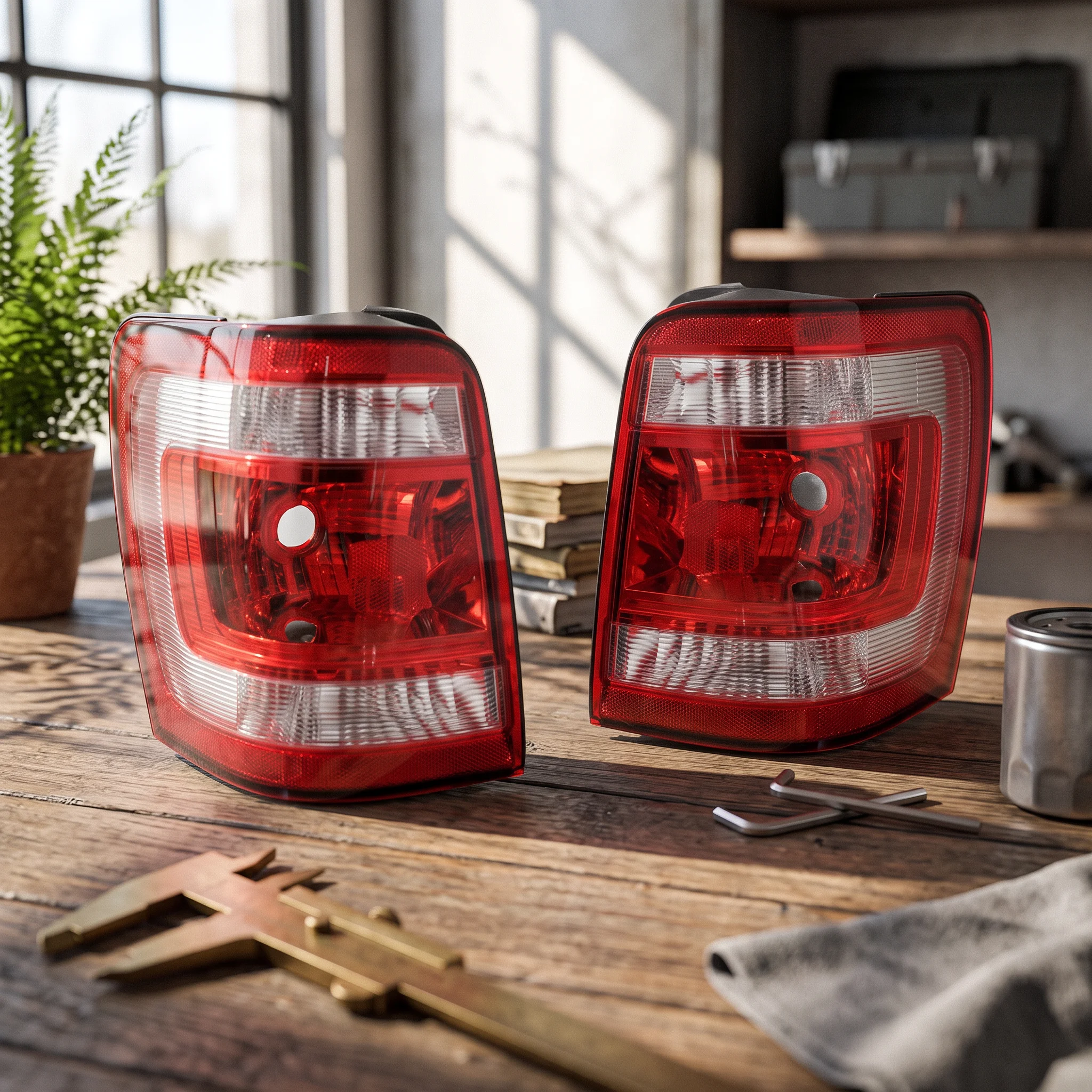 Tail Light Assembly Plug and Play Rear Lamp Assembly Lighting Clear for Car Owners, Collision Repair, Vehicle Restoration