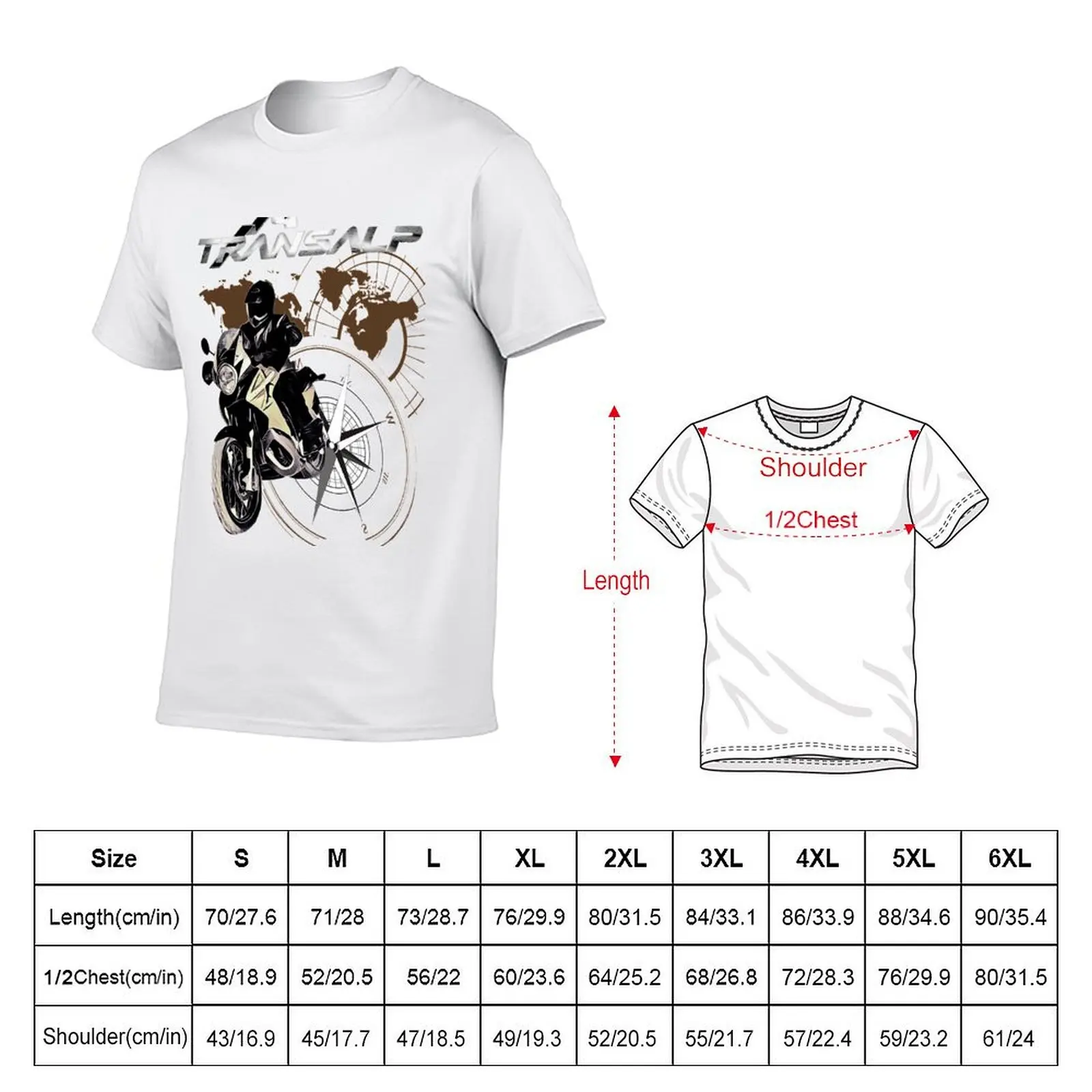 XL 700 V Transalp T-Shirt man t shirt graphic t shirts for man pack cotton T-Shirt